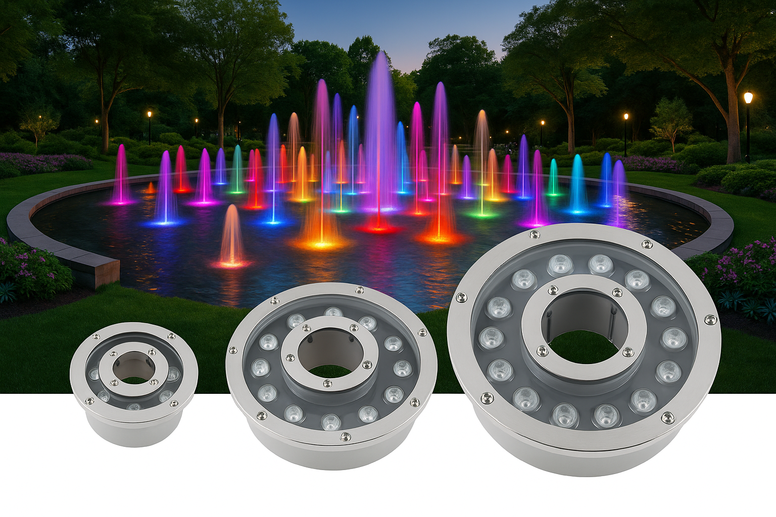 Fountain Light Lights - RIL-401 features